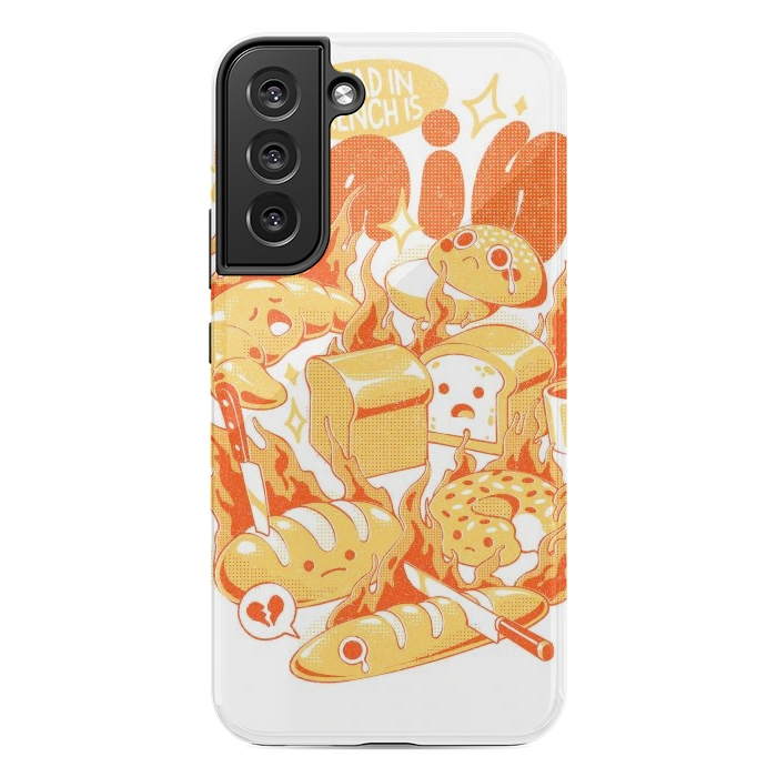 Galaxy S22 plus StrongFit French Bread by Ilustrata