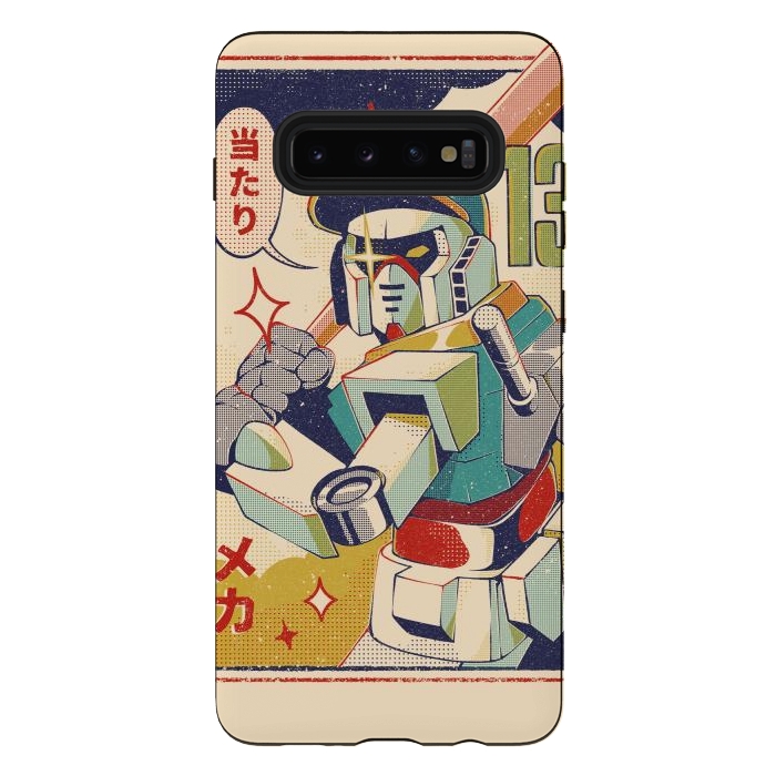 Galaxy S10 plus StrongFit Baseball Mecha by Ilustrata