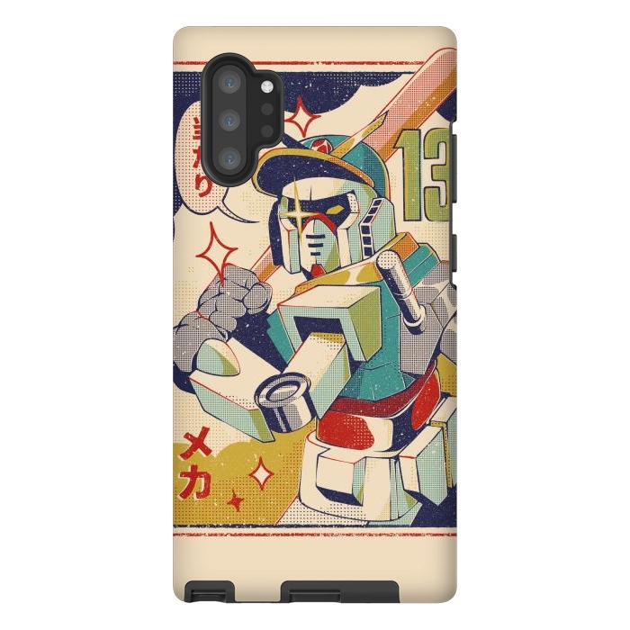 Galaxy Note 10 plus StrongFit Baseball Mecha by Ilustrata