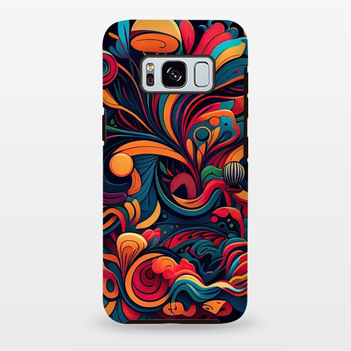 Galaxy S8 plus StrongFit Abstract Doodle by Texnotropio