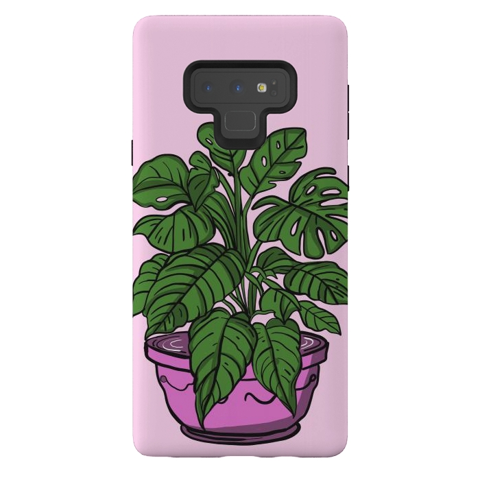 Galaxy Note 9 StrongFit Monstera leaves in a potted plant by Josie