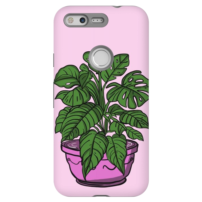 Pixel StrongFit Monstera leaves in a potted plant by Josie