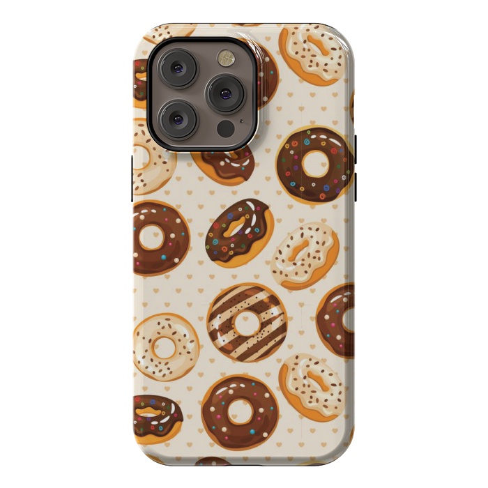 iPhone 14 Pro max StrongFit chocolate donut love by MALLIKA