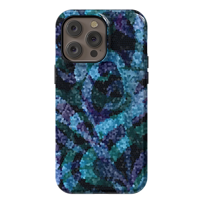 iPhone 14 Pro max StrongFit Mosaic Floral Abstract G21B by Medusa GraphicArt