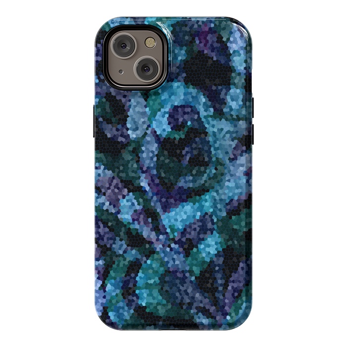 iPhone 14 Plus StrongFit Mosaic Floral Abstract G21B by Medusa GraphicArt