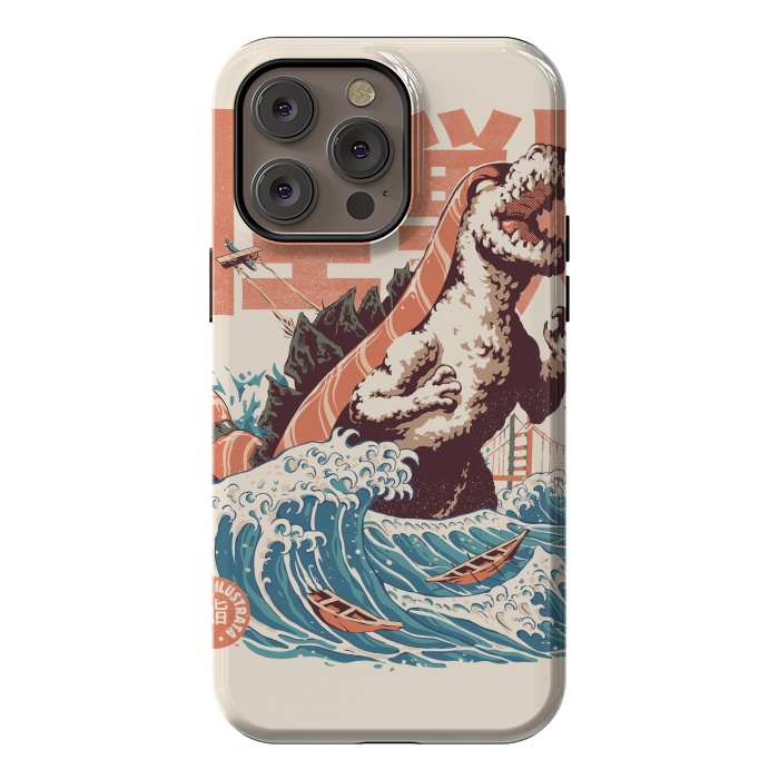 iPhone 14 Pro max StrongFit Sushizilla by Ilustrata