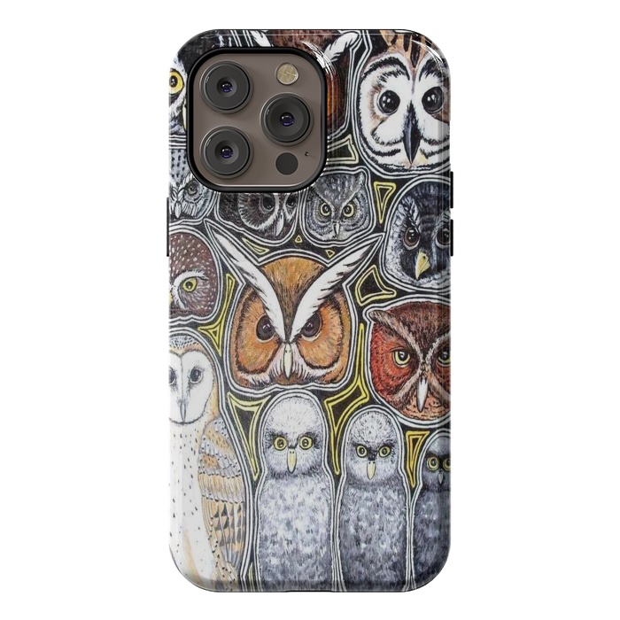 iPhone 14 Pro max StrongFit Owls of Costa Rica by Chloe Yzoard