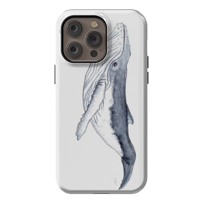 iPhone 14 Pro max StrongFit Humpback whale baby Megaptera novaeangliae by Chloe Yzoard