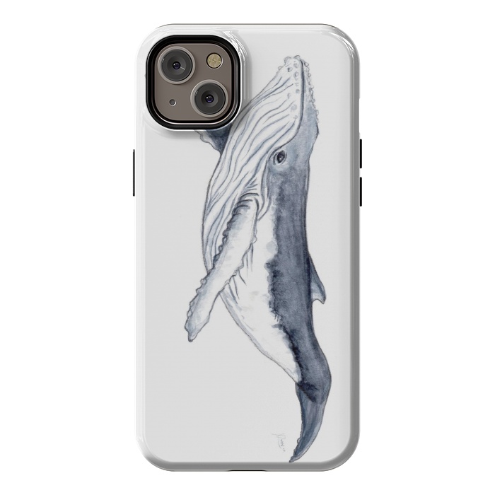 iPhone 14 Plus StrongFit Humpback whale baby Megaptera novaeangliae by Chloe Yzoard