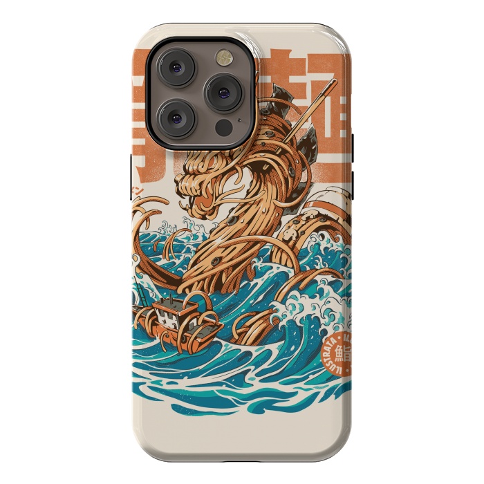 iPhone 14 Pro max StrongFit Great Ramen Dragon off Kanagawa by Ilustrata