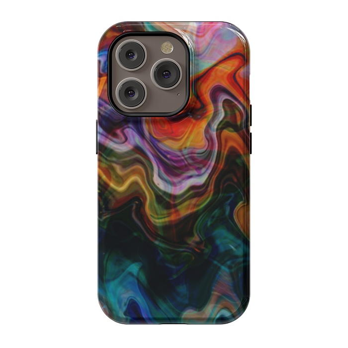 iPhone 14 Pro StrongFit Digitalart Abstract Marbling G596 by Medusa GraphicArt