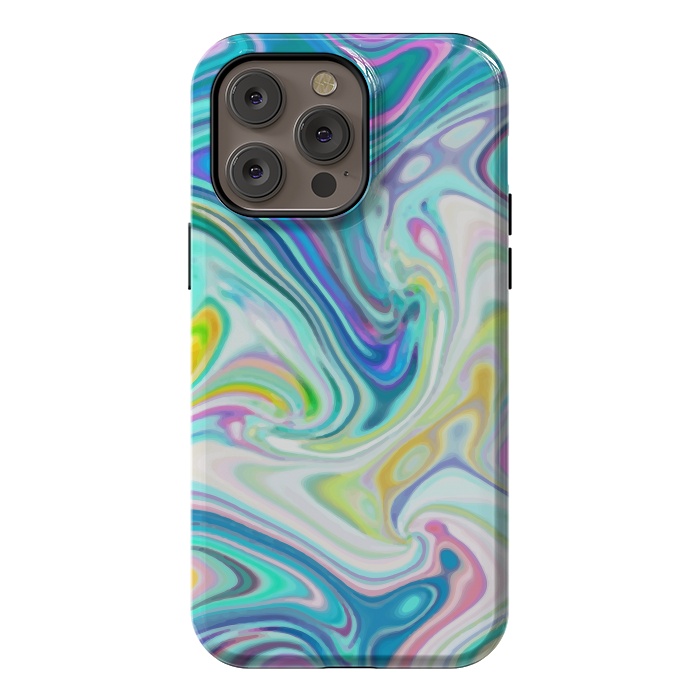 iPhone 14 Pro max StrongFit Digitalart Abstract Marbling G597 by Medusa GraphicArt