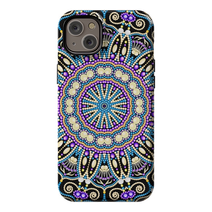 iPhone 14 Plus StrongFit Ornament Bright Mandala by ArtsCase