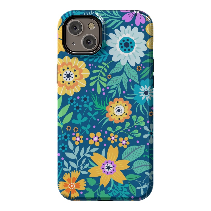 iPhone 14 Plus StrongFit Yellow Flowers by ArtsCase