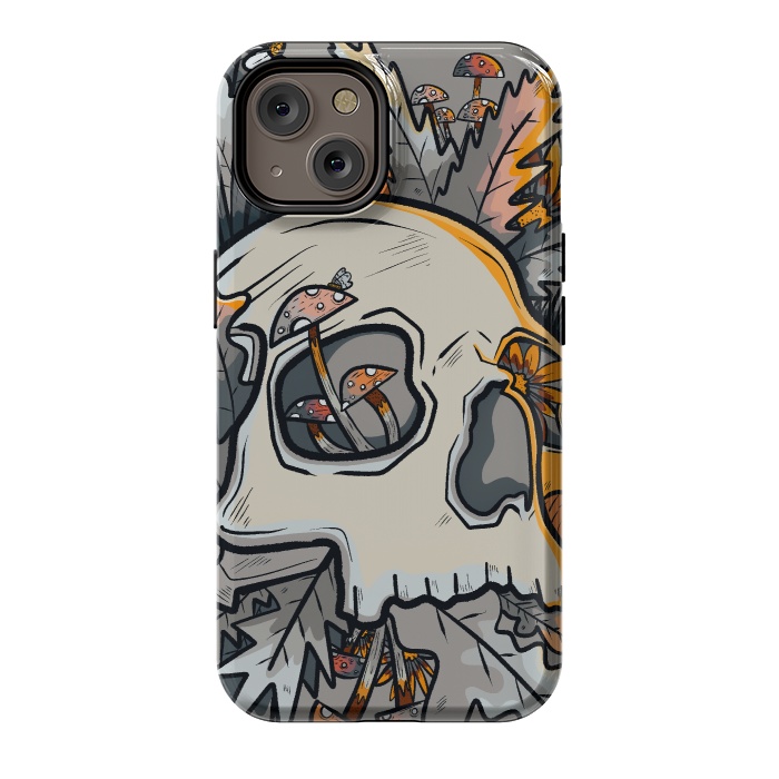 iPhone 14 StrongFit The mushrooms and skull by Steve Wade (Swade)