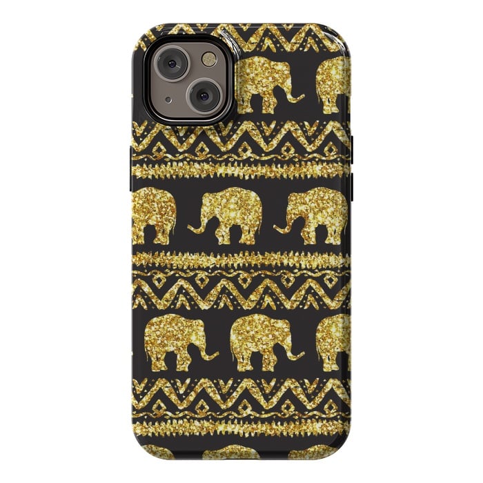 iPhone 14 Plus StrongFit glitter elephant by haroulita