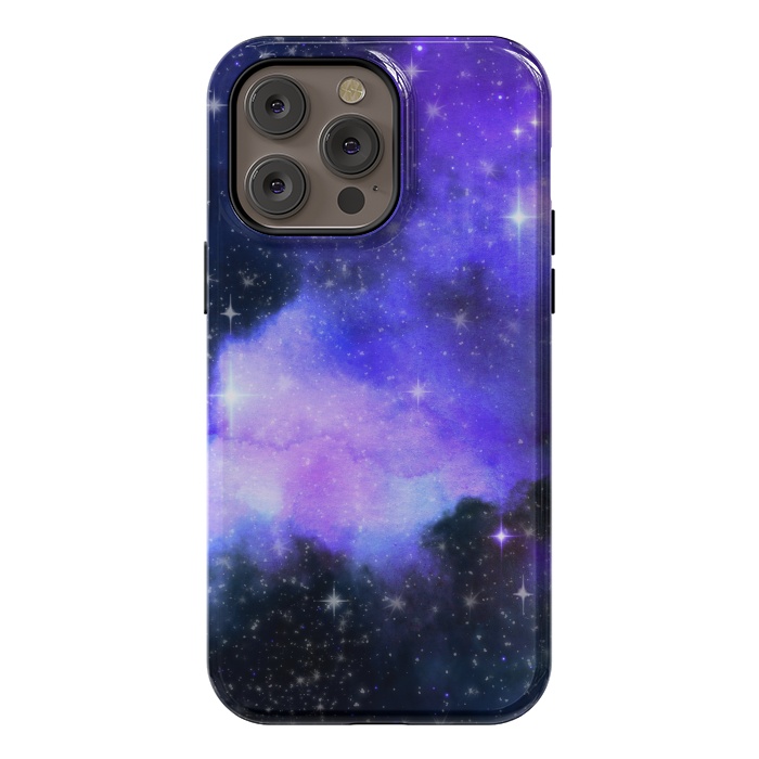iPhone 14 Pro max StrongFit purple galaxy by haroulita