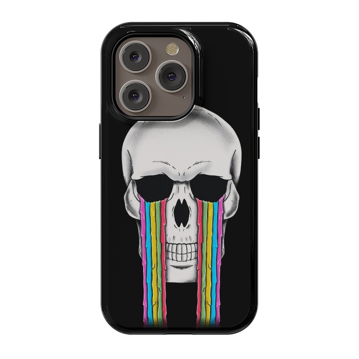 iPhone 14 Pro StrongFit Skull Crying by Coffee Man