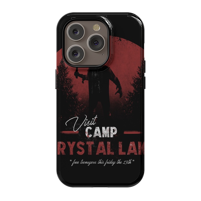 iPhone 14 Pro StrongFit Visit the Crystal Lake by Ilustrata