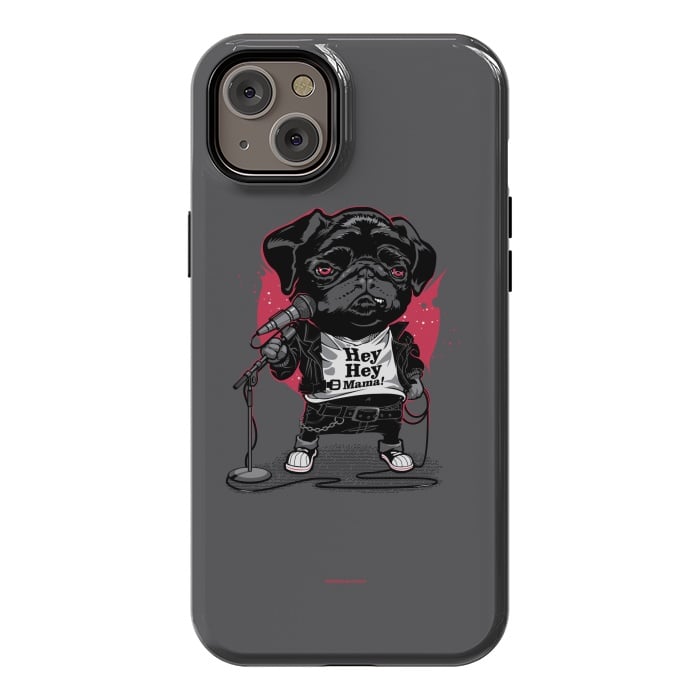 iPhone 14 Plus StrongFit Black Dog by Draco