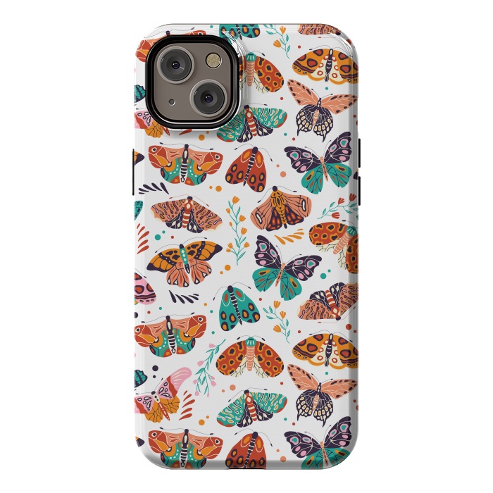 iPhone 14 Plus StrongFit Spring Butterflies Pattern 002 by Jelena Obradovic