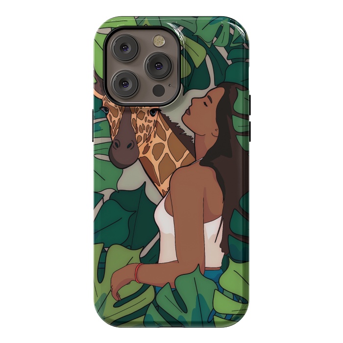 iPhone 14 Pro max StrongFit The green jungle girl by Steve Wade (Swade)