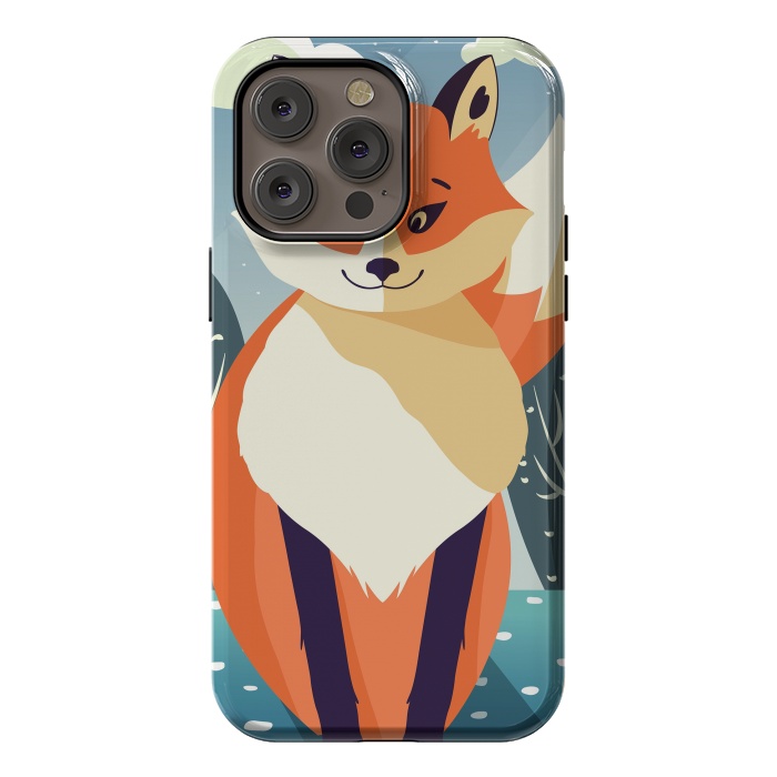iPhone 14 Pro max StrongFit Wildlife 006a Red Fox by Jelena Obradovic