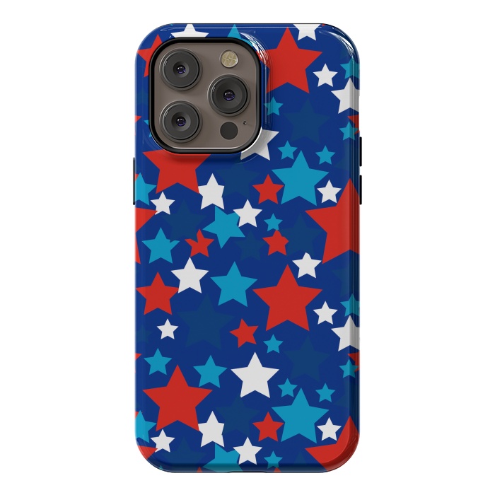 iPhone 14 Pro max StrongFit patriotic stars  by haroulita