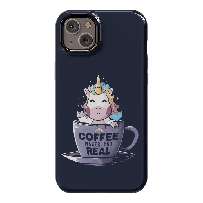 iPhone 14 Plus StrongFit Coffee Makes You Real by eduely