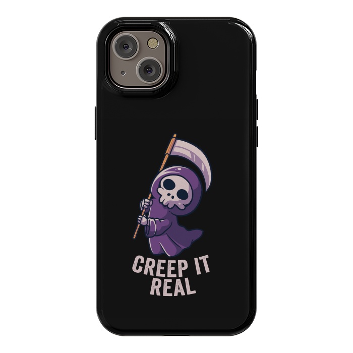 iPhone 14 Plus StrongFit Creep It Real - Skull by eduely