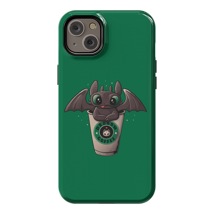 iPhone 14 Plus StrongFit Dragon Coffee by eduely