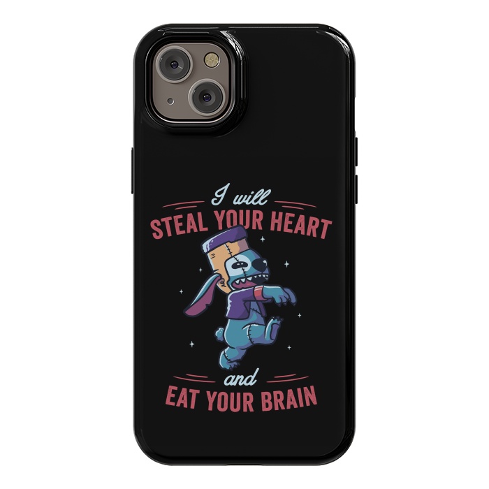 iPhone 14 Plus StrongFit I Will Steal Your Heart And Eat Your Brain by eduely