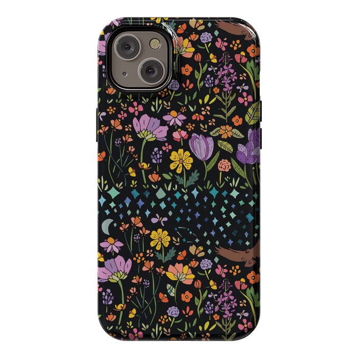 iPhone 14 Plus StrongFit Whimsical Night Forest II by Pom Graphic Design