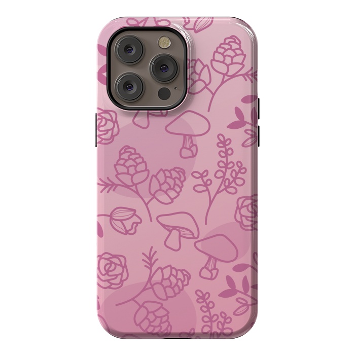 iPhone 14 Pro max StrongFit Flores Rosa by daivos