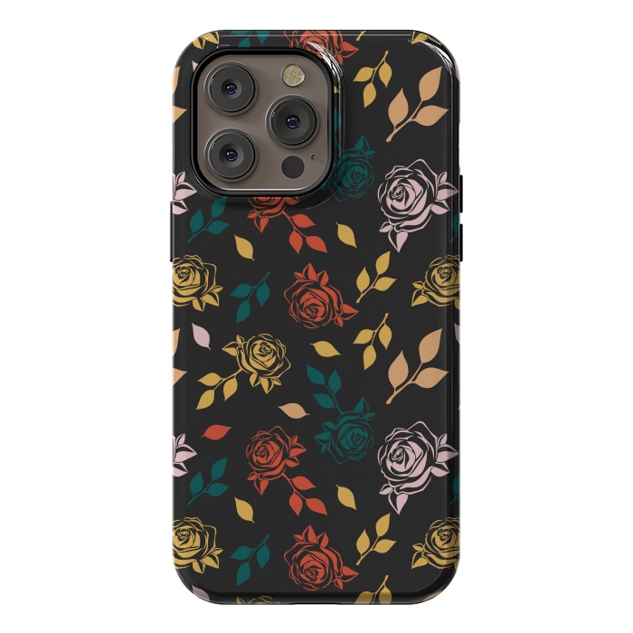 iPhone 14 Pro max StrongFit Rose Floral by TMSarts