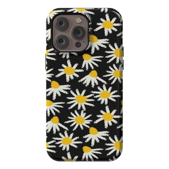 iPhone 14 Pro max StrongFit cute white flowers  by MALLIKA