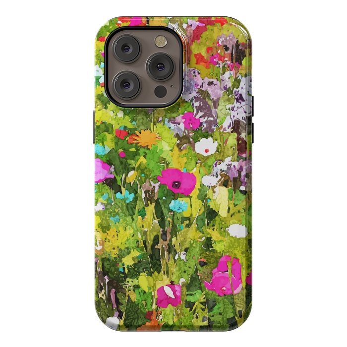 iPhone 14 Pro max StrongFit Meadow Flowers by Uma Prabhakar Gokhale