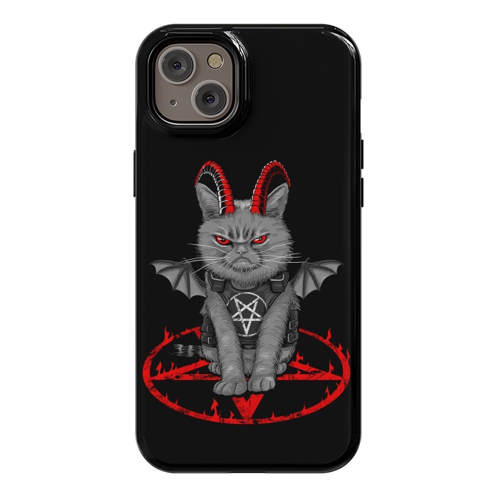 iPhone 14 Plus StrongFit demon cat by Alberto