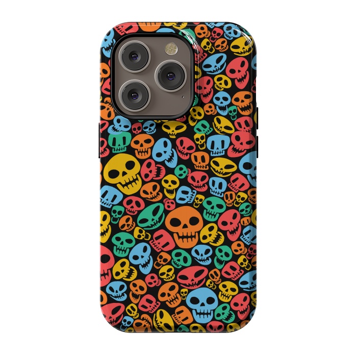 iPhone 14 Pro StrongFit Color Skulls by Alberto