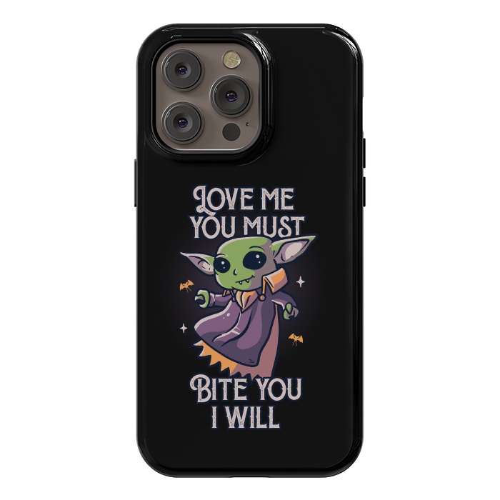 iPhone 14 Pro max StrongFit Love Me You Must Bite You I Will Funny Cute Spooky by eduely