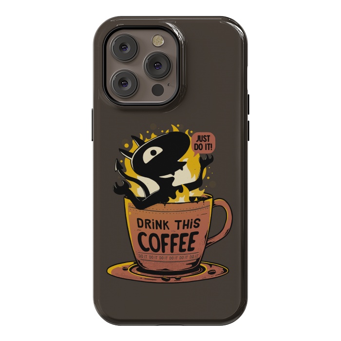 iPhone 14 Pro max StrongFit Luci Coffee by eduely
