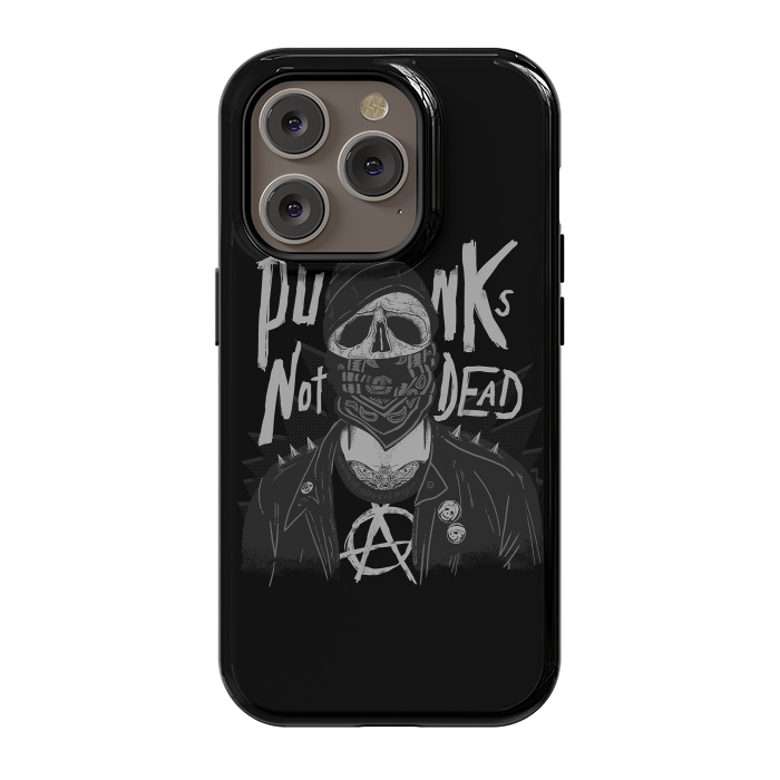 iPhone 14 Pro StrongFit Punk Skull by eduely