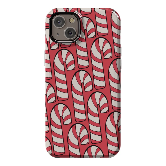 iPhone 14 Plus StrongFit The red candy canes by Steve Wade (Swade)