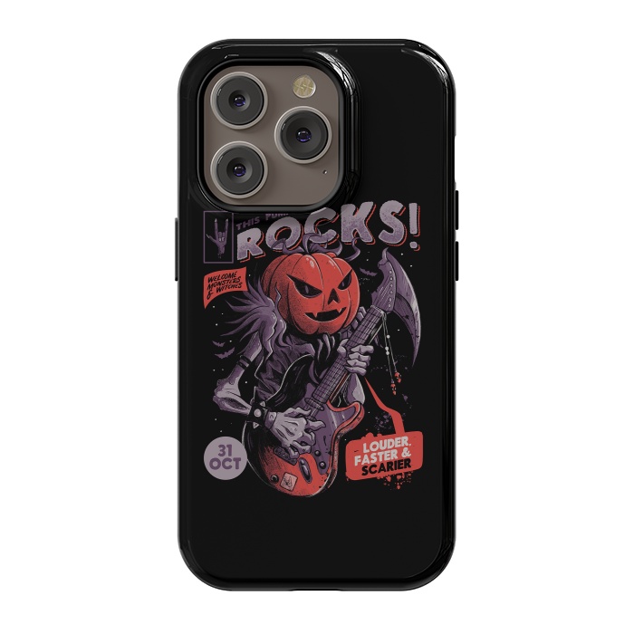 iPhone 14 Pro StrongFit Rock Pumpkin by eduely