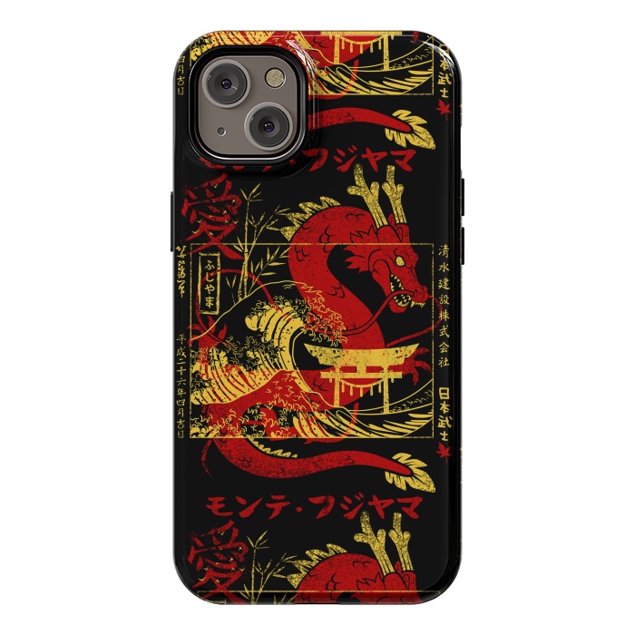 iPhone 14 Plus StrongFit Red chinese dragon gold by Alberto
