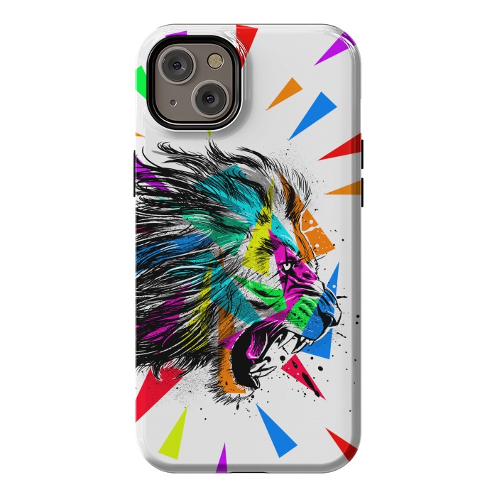 iPhone 14 Plus StrongFit Sketch lion triangle by Alberto