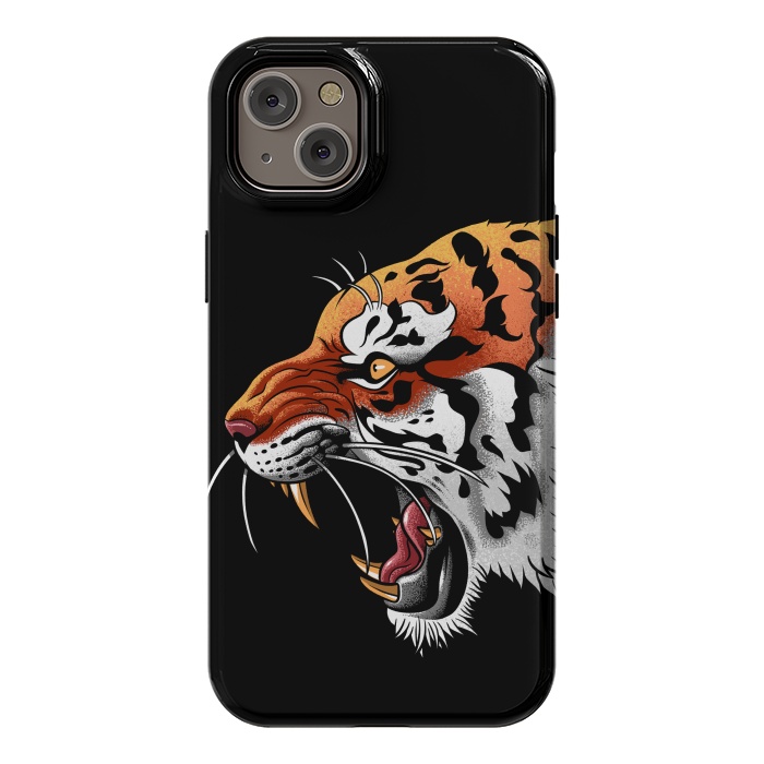 iPhone 14 Plus StrongFit Tiger tattoo attack by Alberto