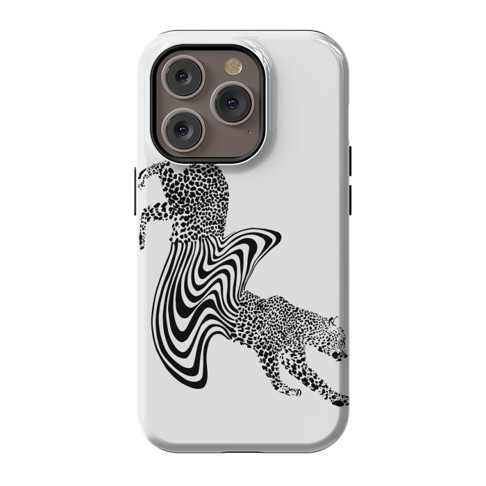 iPhone 14 Pro StrongFit Cheetah Melt  by ECMazur 