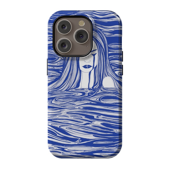 iPhone 14 Pro StrongFit Blue Sea Nymph by ECMazur 