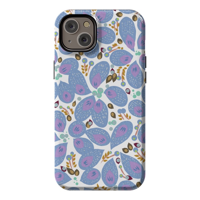 iPhone 14 Plus StrongFit Paisley Blue by Josie